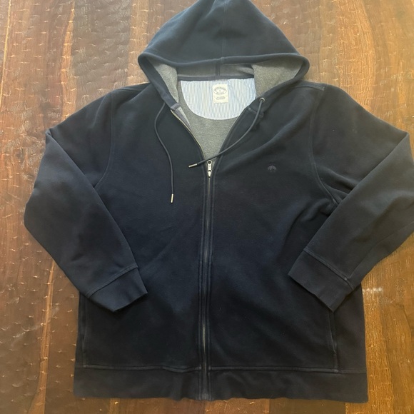 Brooks Brothers Dark Blue Zip-Up Hoodie - Picture 14 of 14